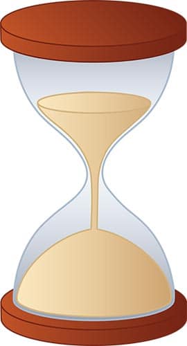 illustration of a sand timer